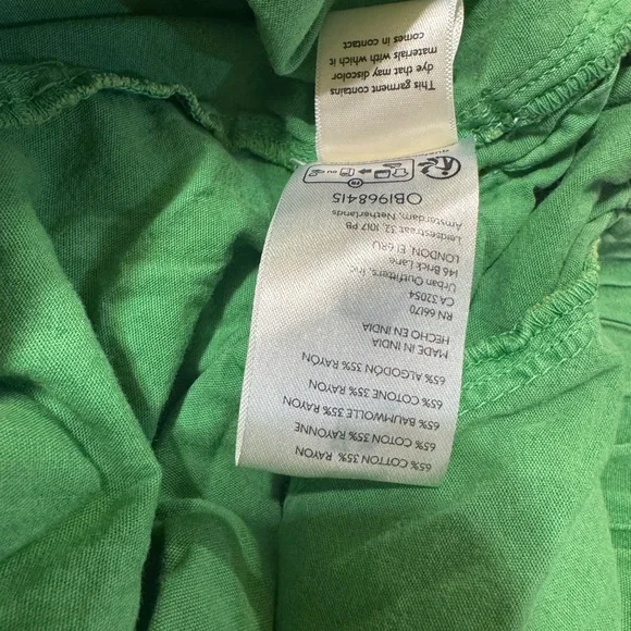 Free People Hadley Poplin Pants | XSmall | Green - Picture 4 of 5